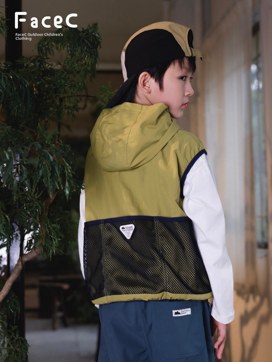 Kids Outdoor Vest - Facec Boys Outdoor Breathable Quick Dry