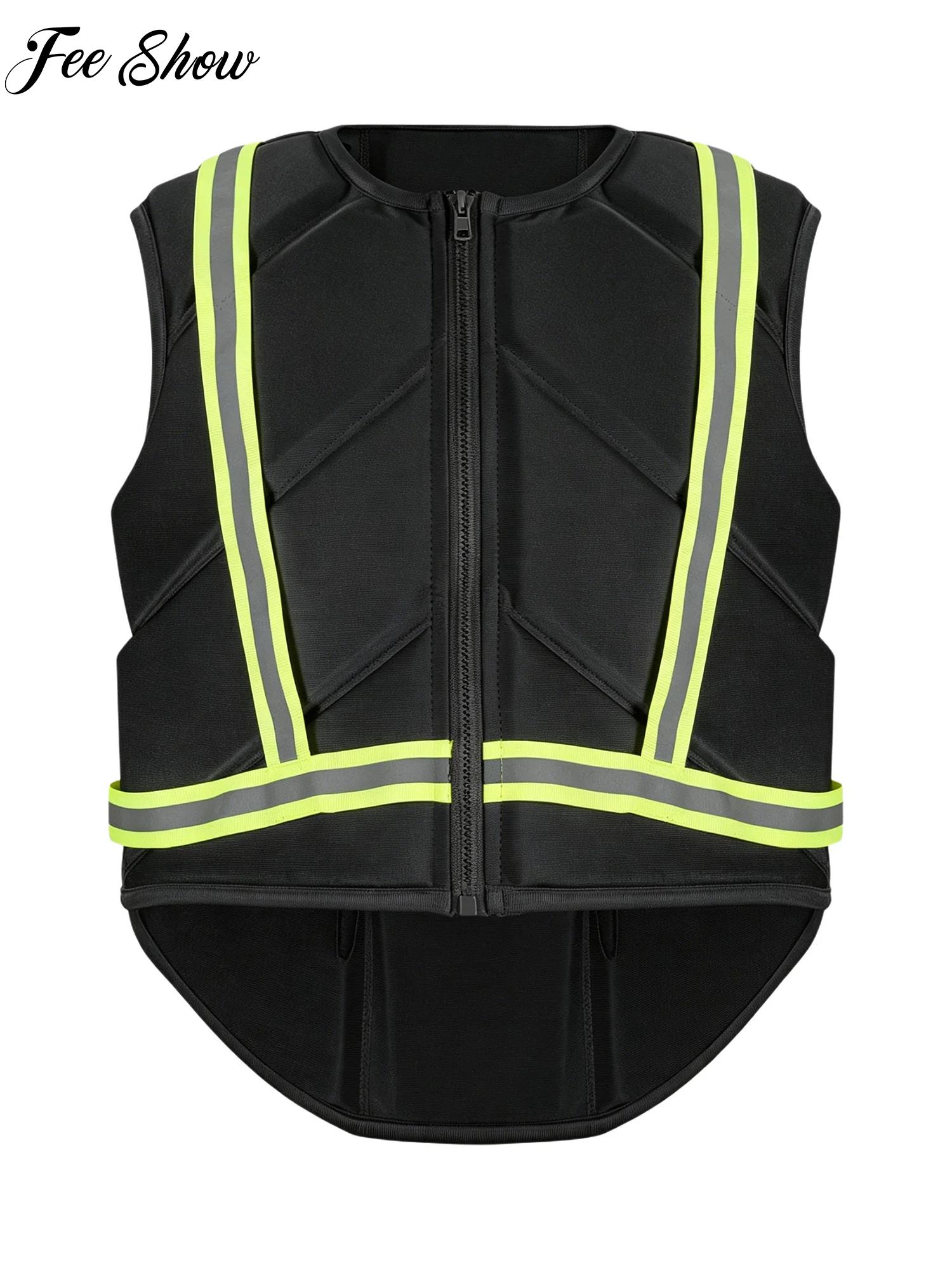 Kids Outdoor Vest - Kids Girls Equestrian Safety Vest Sleeveless