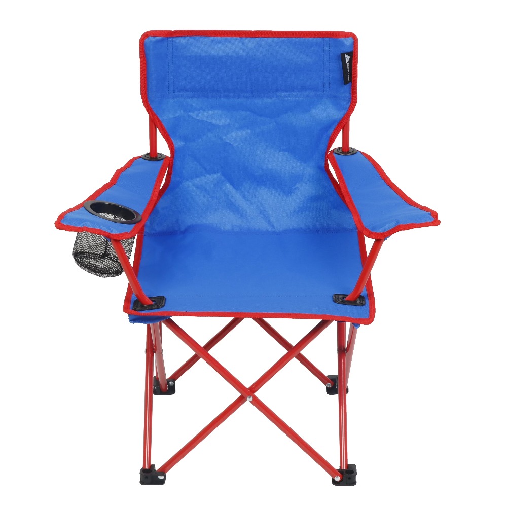 Kids Outdoor Lawn Chair - Kids Folding Camping Chair with Cup