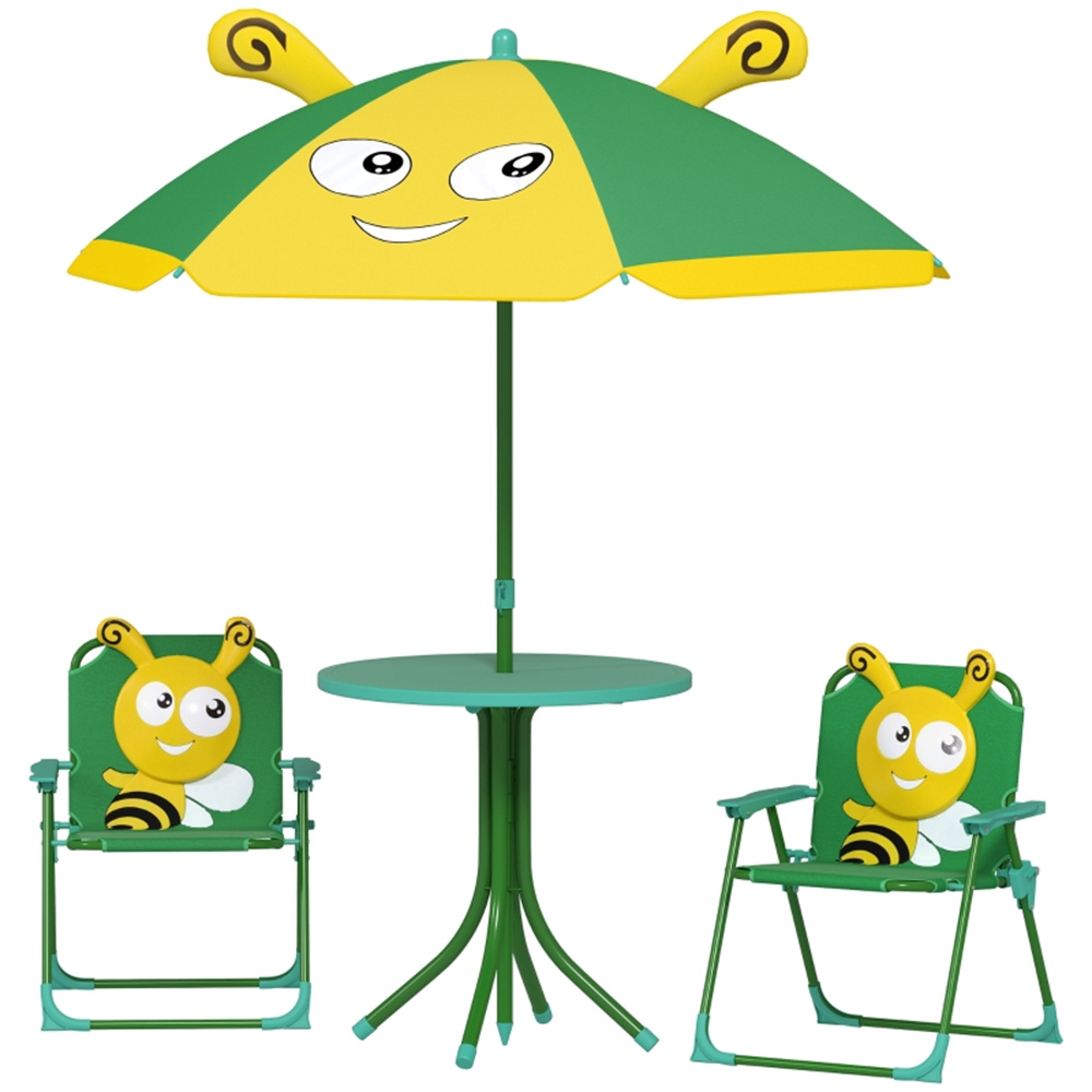Kids Outdoor Lawn Chair - Green Cartoon Frog Toddler Outdoor Patio