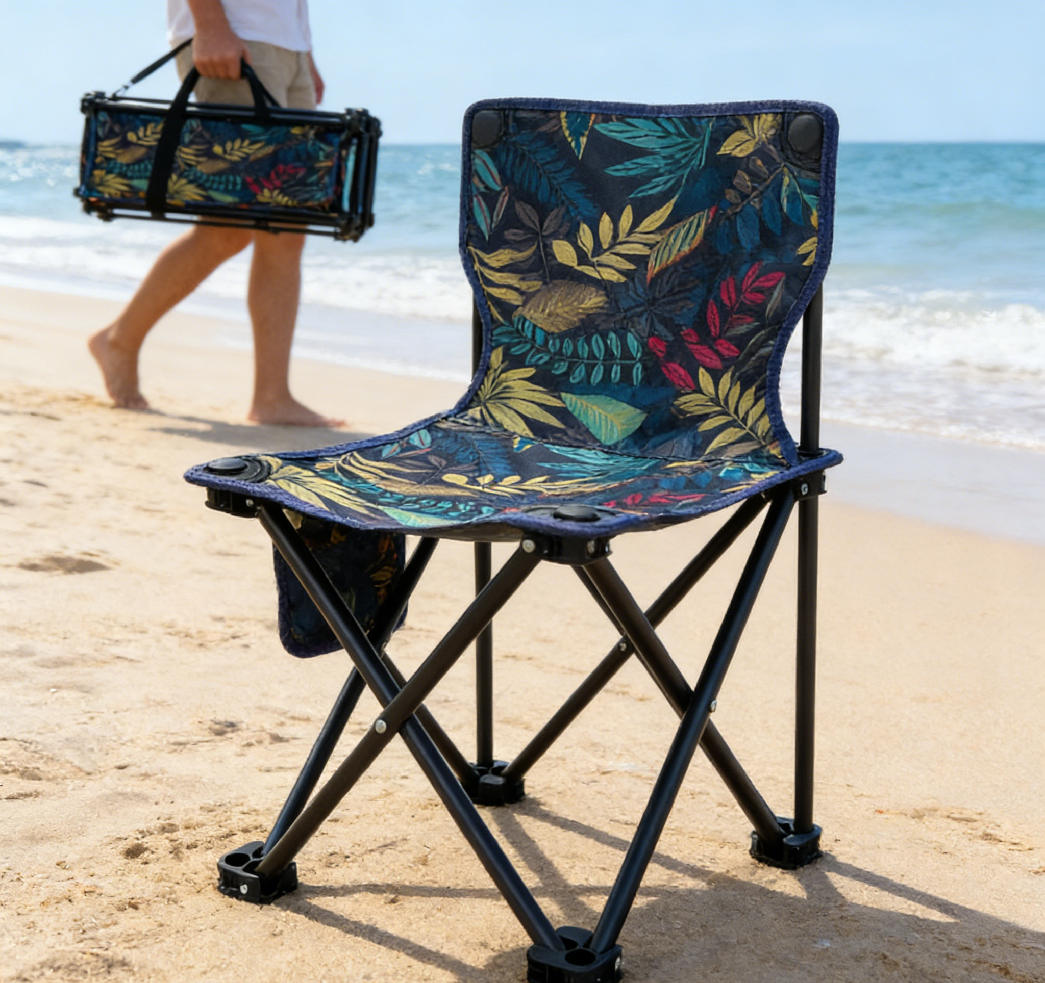 Kids Outdoor Folding Chair - Portable Folding Stool Mini Camping Chair