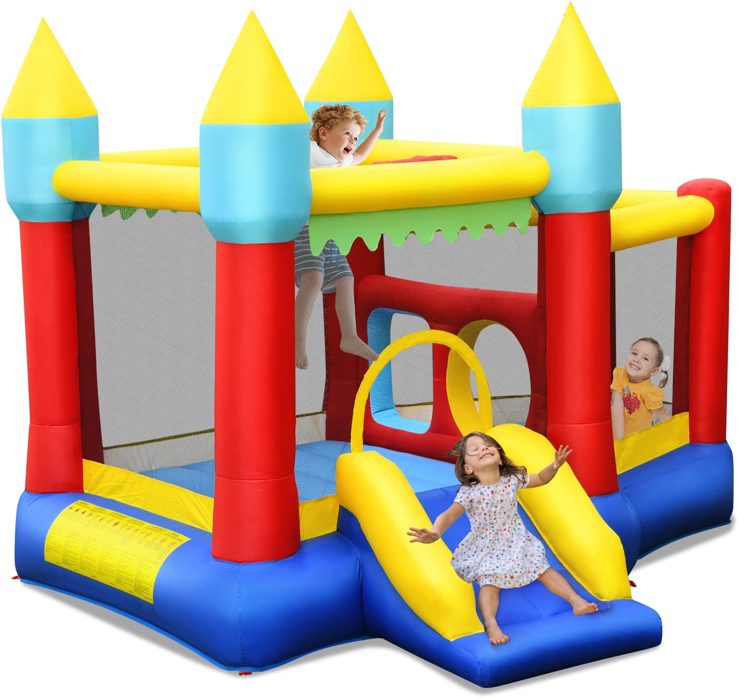 Kids Outdoor Ball - Inflatable Bounce Castle for Kids with