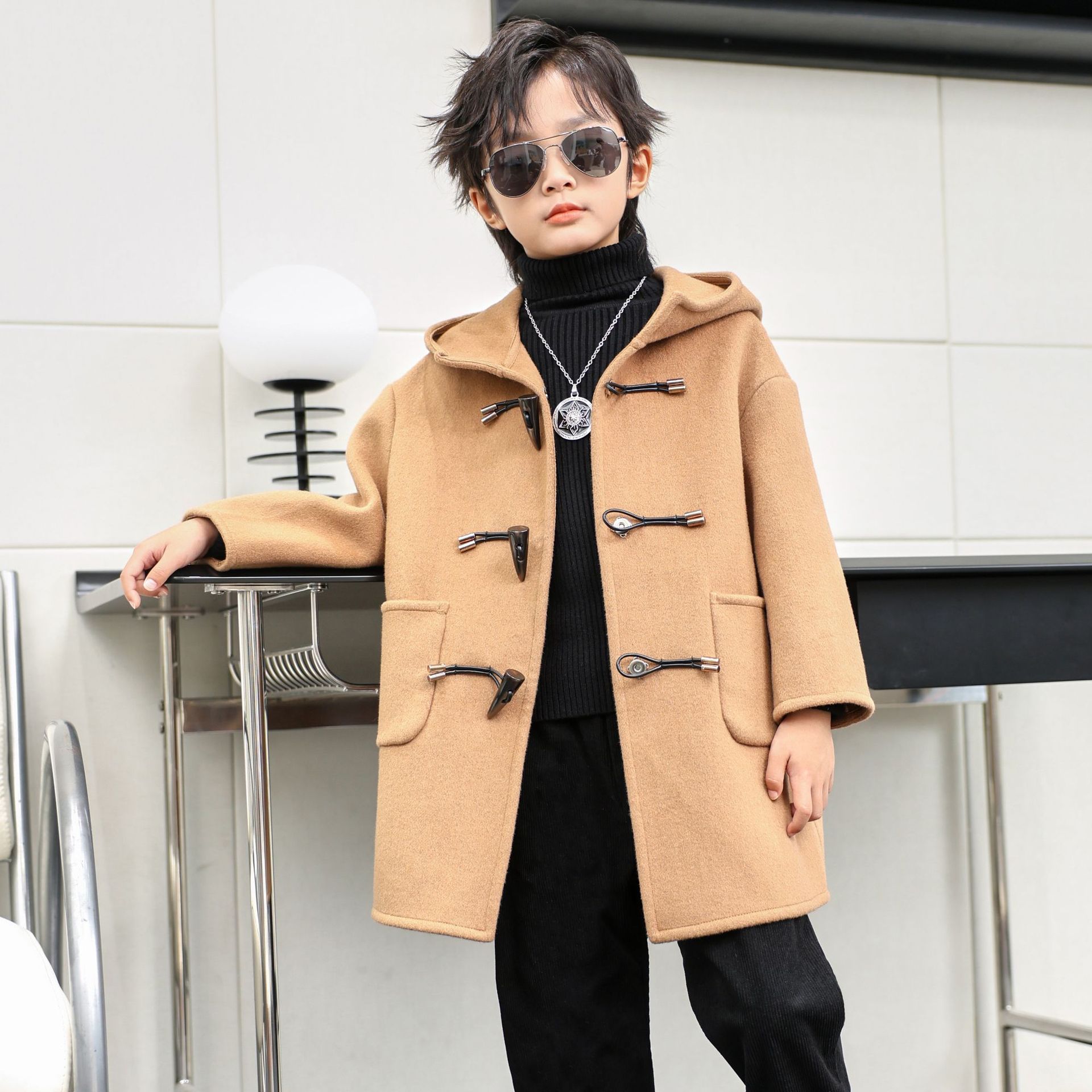 Children Winter Red Green Wool - Kids Outdoor Jacket 리뷰 및 가격