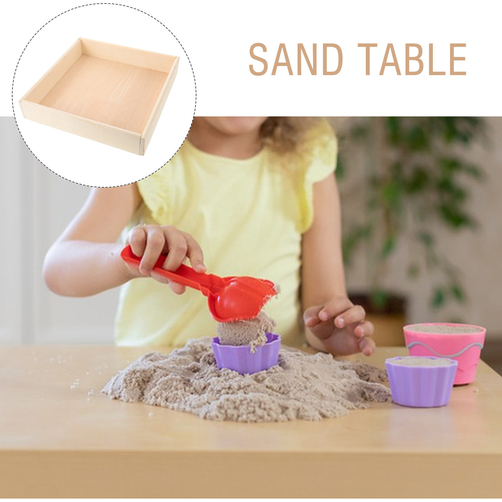 Wooden Kids Sand Tray Sandbox  - Kids Outdoor Sandbox 리뷰 및 가격