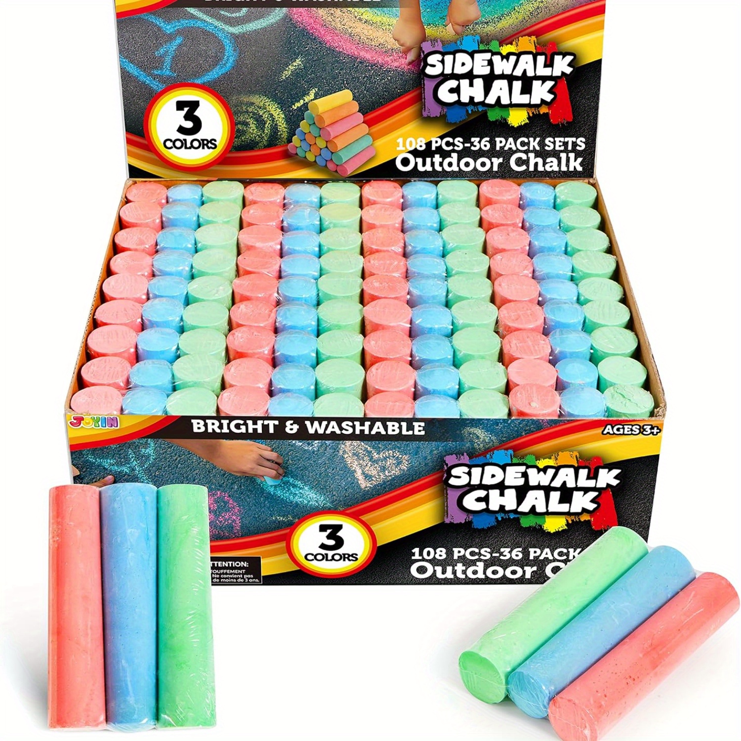 108 PCS Sidewalk Chalk Set in  - Chalk Outdoor Jumbo 리뷰 및 가격