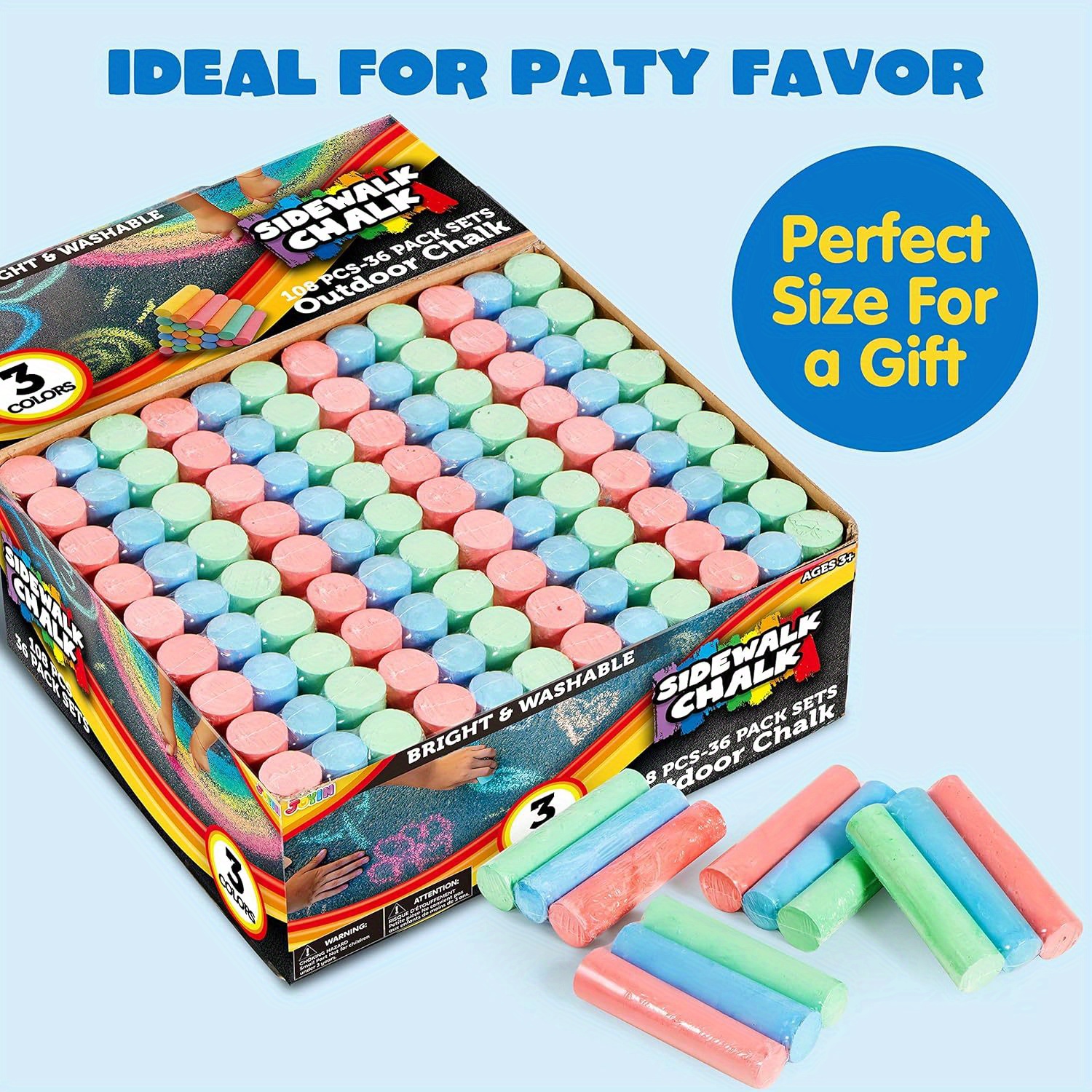 108 PCS Sidewalk Chalk Set in  - Chalk Outdoor Jumbo 리뷰 및 가격
