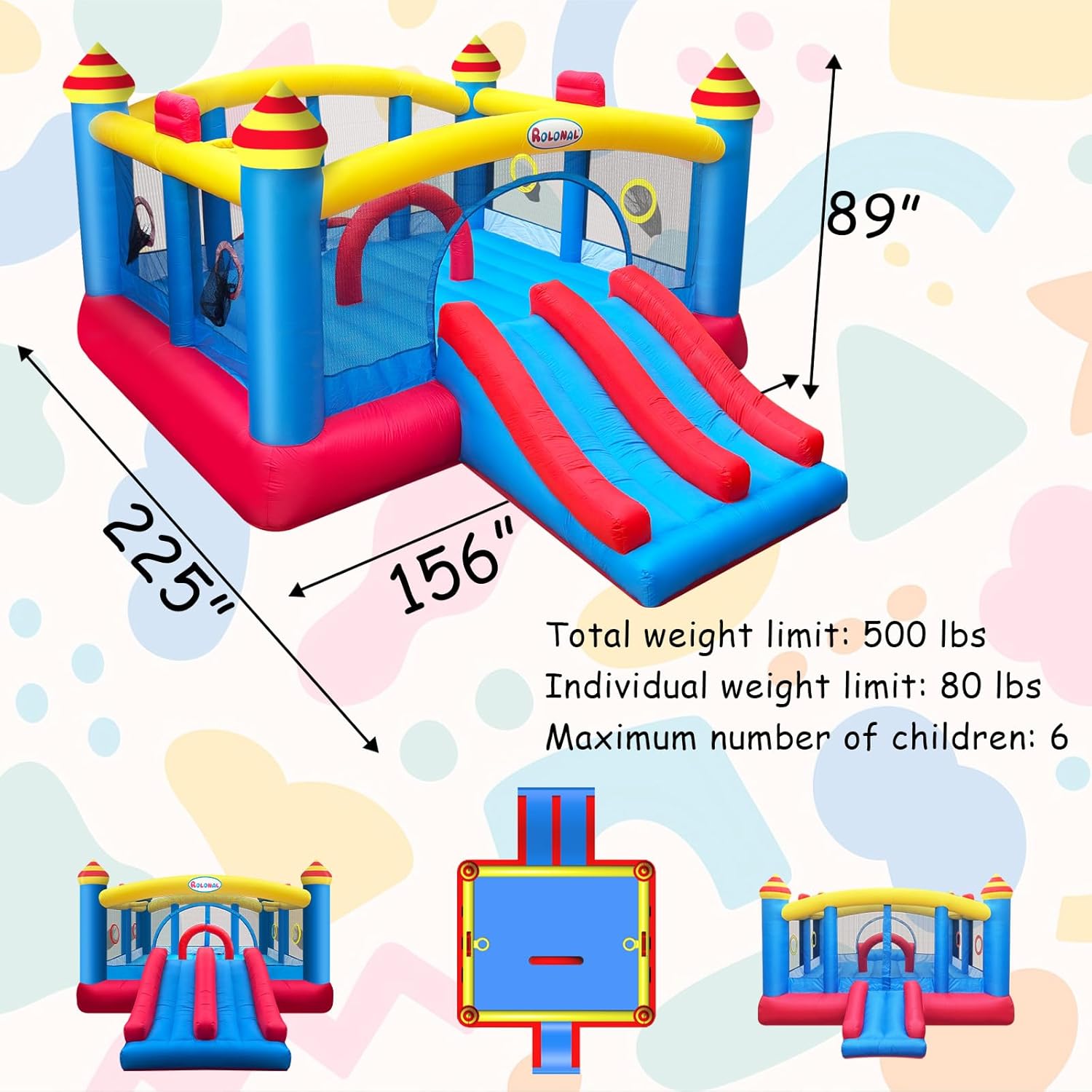 18.7x13 Ft Inflatable Bouncy C - Kids Outdoor Ball 리뷰 및 가격