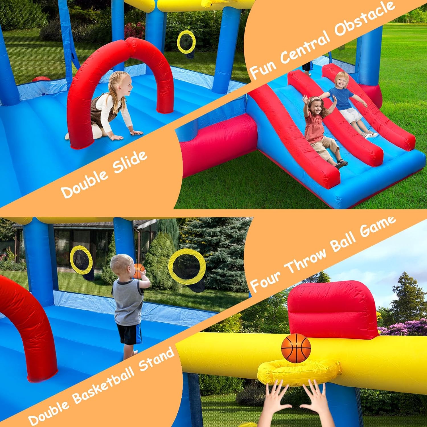 18.7x13 Ft Inflatable Bouncy C - Kids Outdoor Ball 리뷰 및 가격