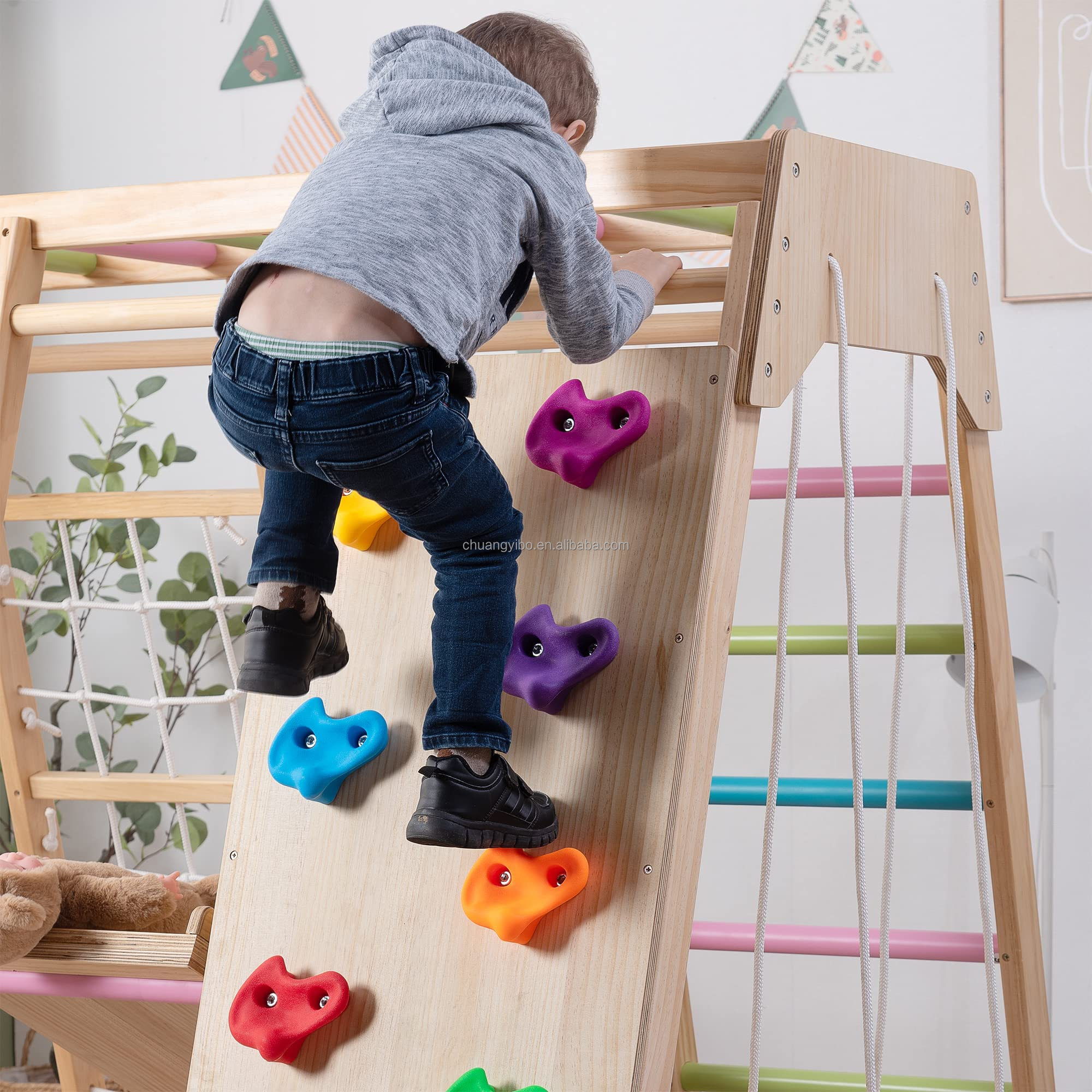 Climbing Walls Amusement Park  - Kids Outdoor Swing And Slide 리뷰 및 가격