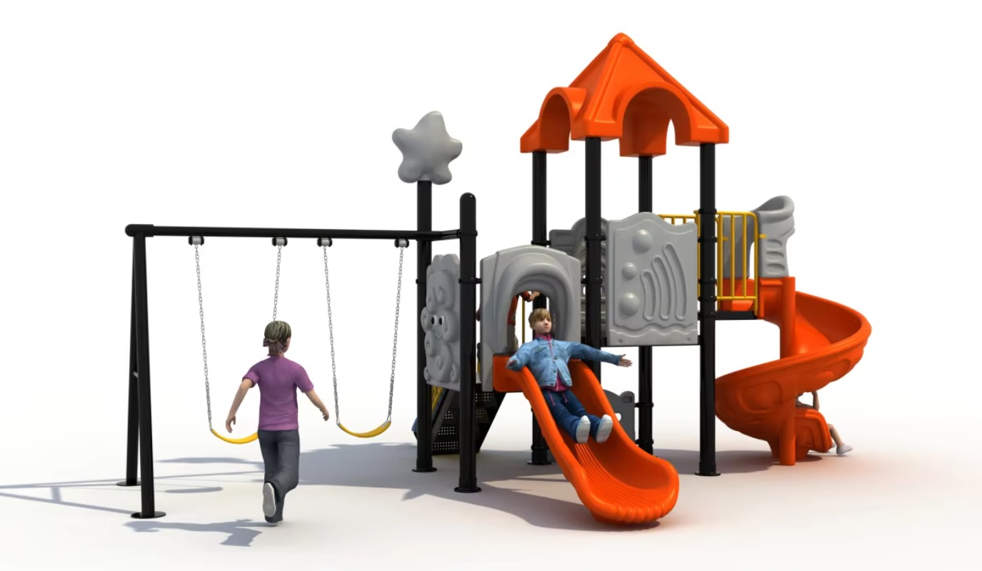 Outdoor Steel Plastic Swing Se - Kids Outdoor Swing And Slide 리뷰 및 가격