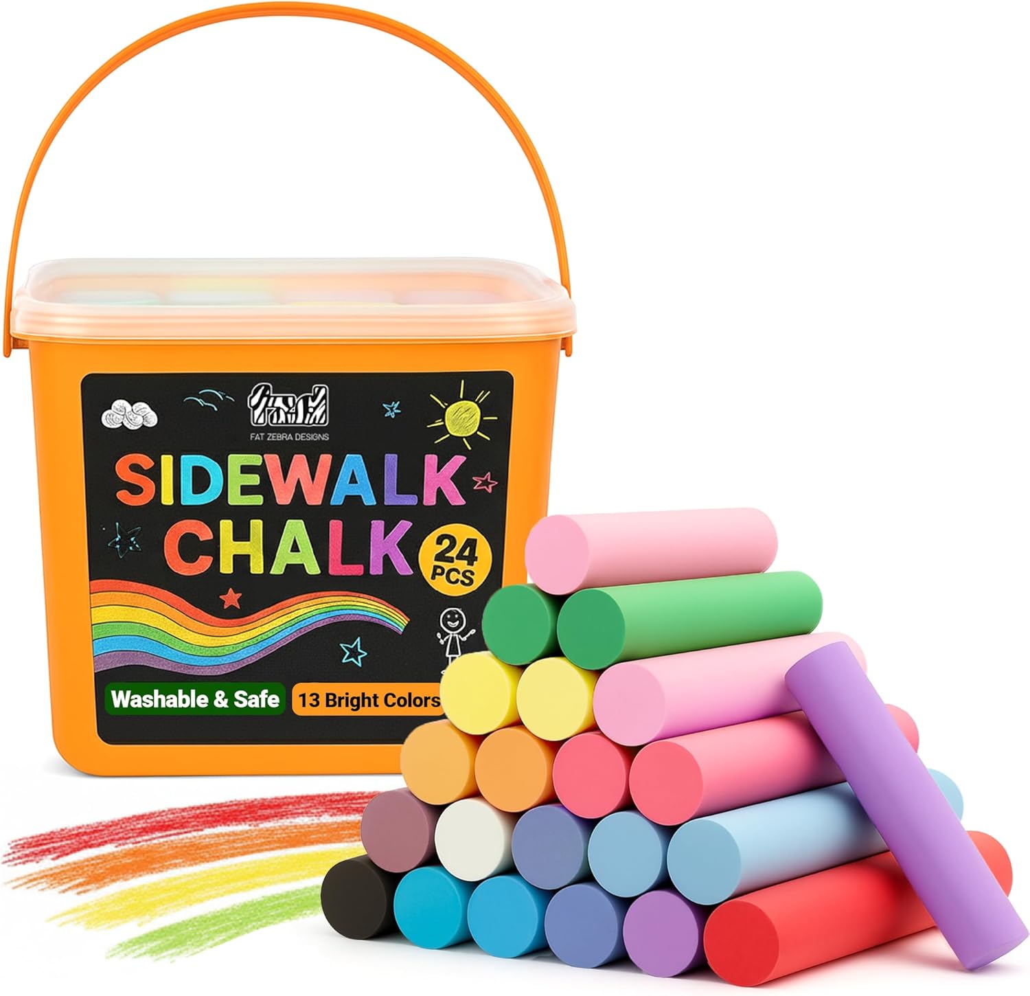 24 PCS Sidewalk Chalk for Kids - Chalk Outdoor Jumbo 리뷰 및 가격