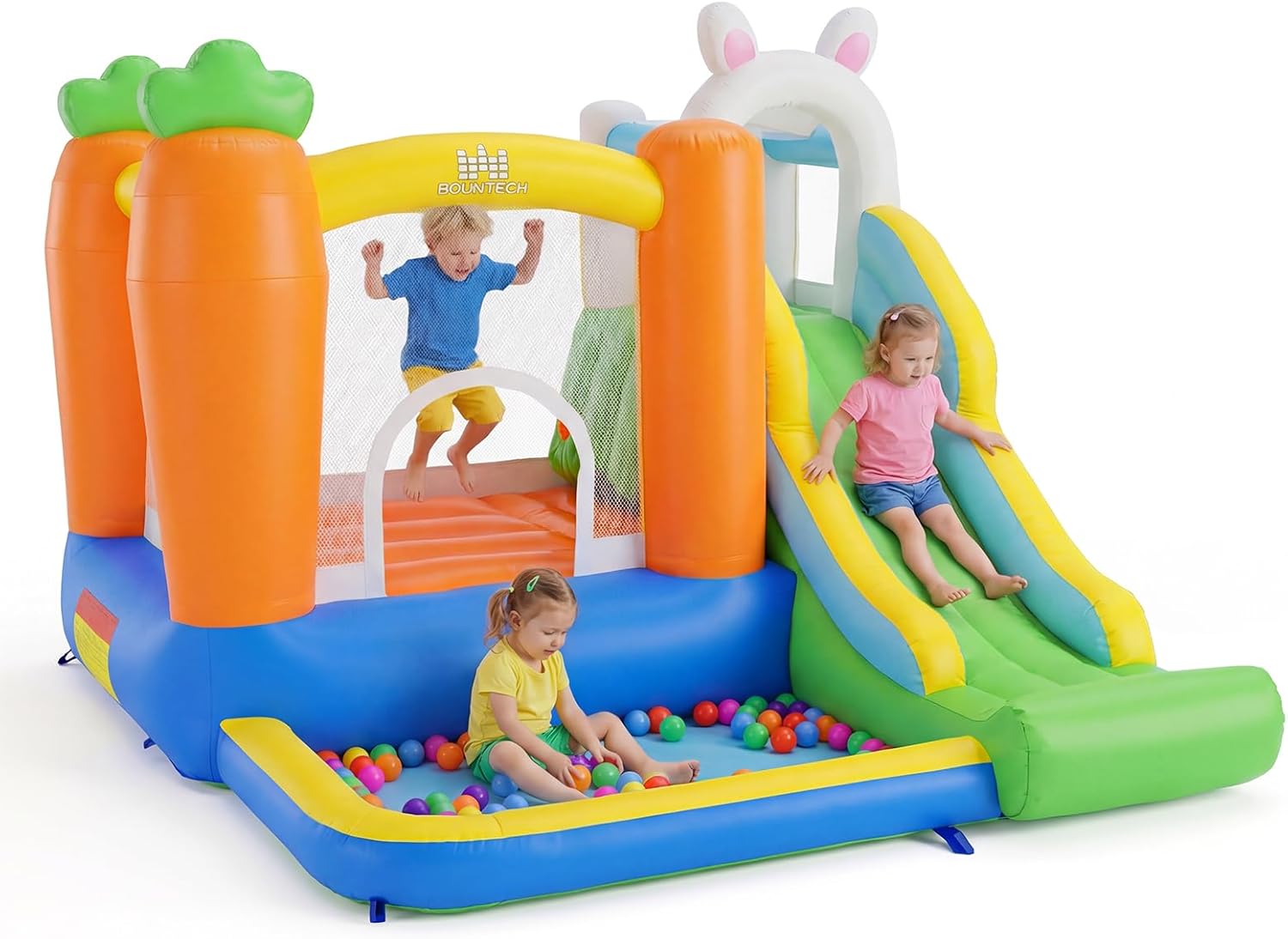 Inflatable Bounce House with B - Kids Outdoor Ball 리뷰 및 가격