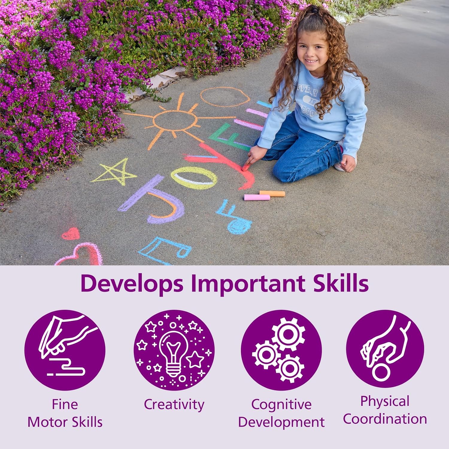 Jumbo Washable Sidewalk Chalk  - Chalk Outdoor Jumbo 리뷰 및 가격