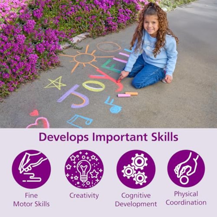 Jumbo Washable Sidewalk Chalk  - Chalk Outdoor Jumbo 리뷰 및 가격