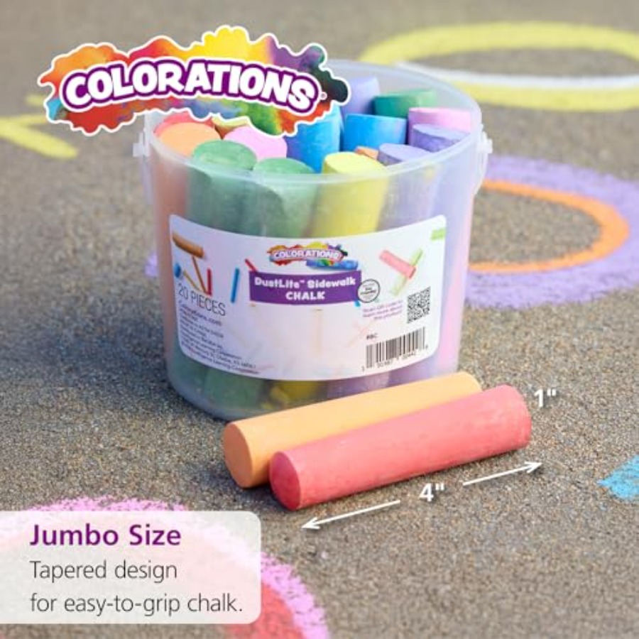Jumbo Washable Sidewalk Chalk  - Chalk Outdoor Jumbo 리뷰 및 가격