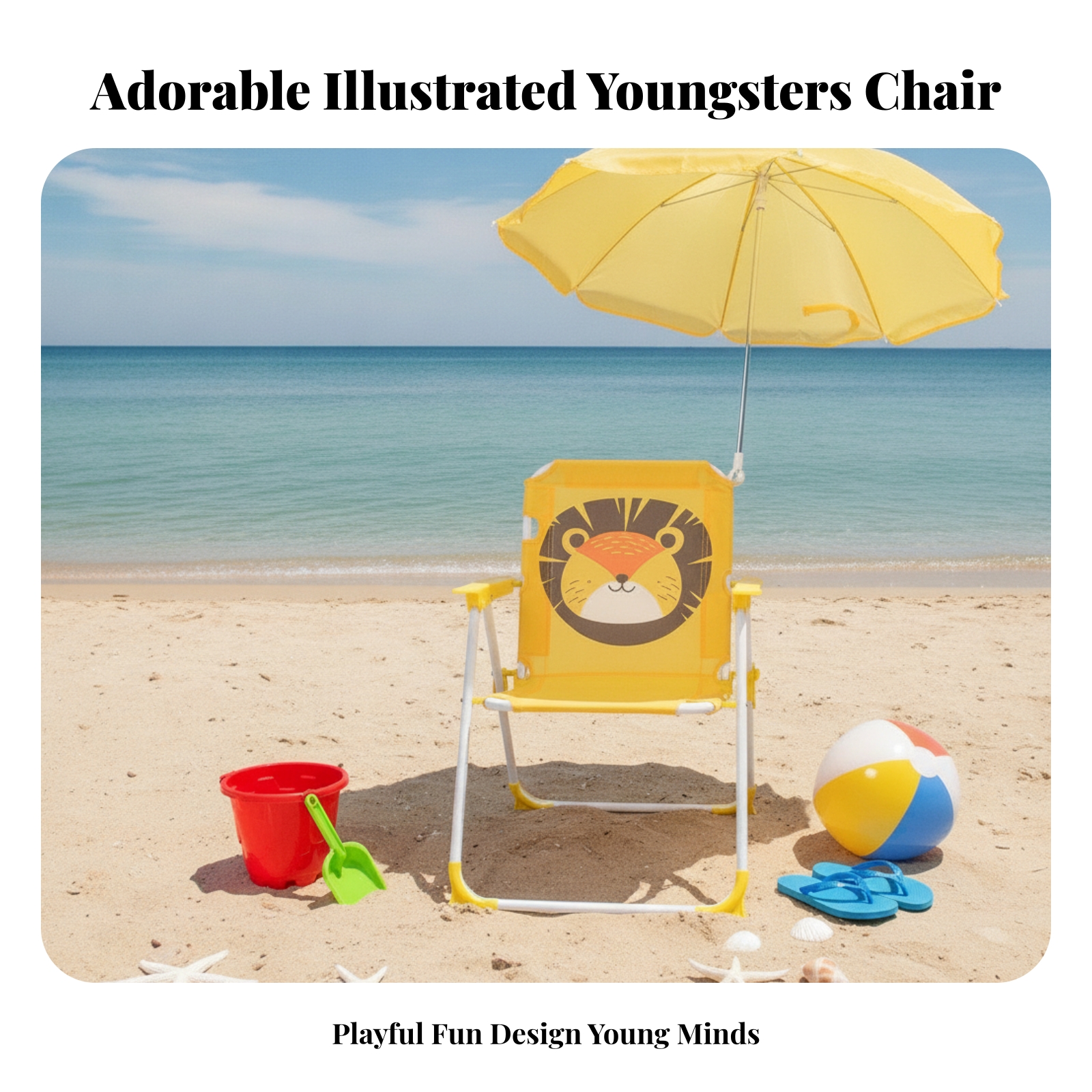 Kids Beach Chair with Umbrella - Kids Outdoor Folding Chair 리뷰 및 가격