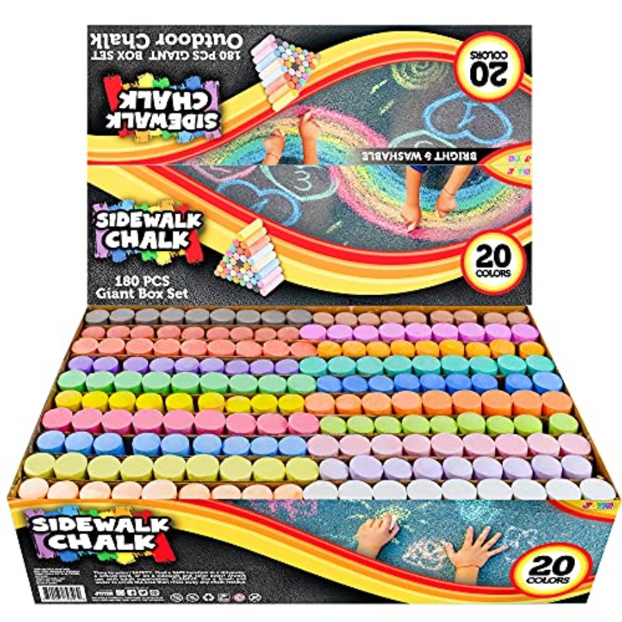 PCS Washable Sidewalk Chalks S - Chalk Outdoor Jumbo 리뷰 및 가격