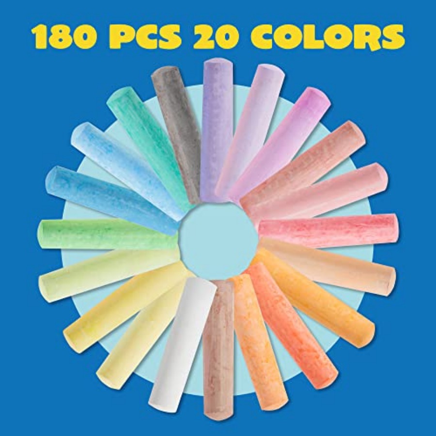 PCS Washable Sidewalk Chalks S - Chalk Outdoor Jumbo 리뷰 및 가격