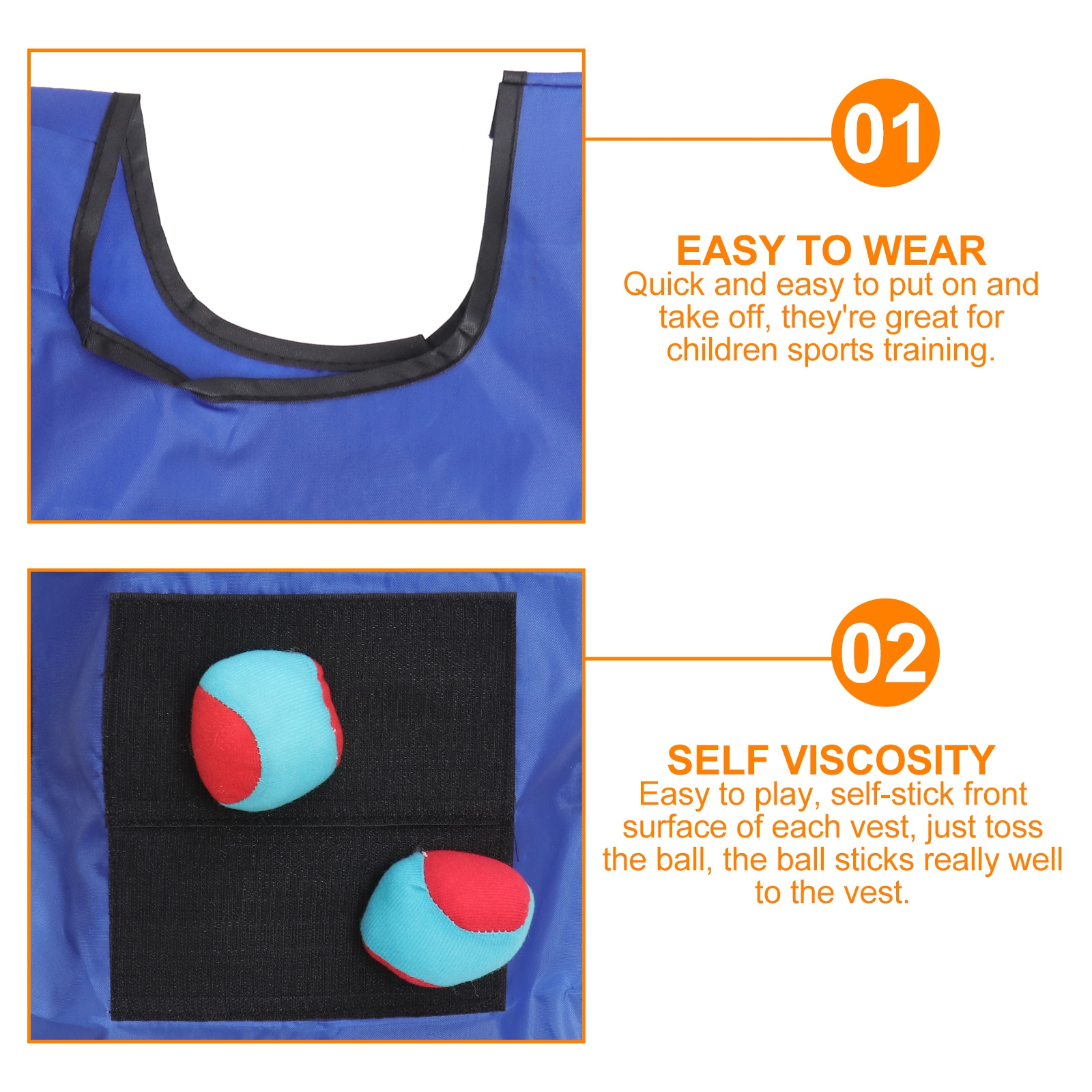 Small Blue Sticky Ball Vest Du - Kids Outdoor Vest 리뷰 및 가격