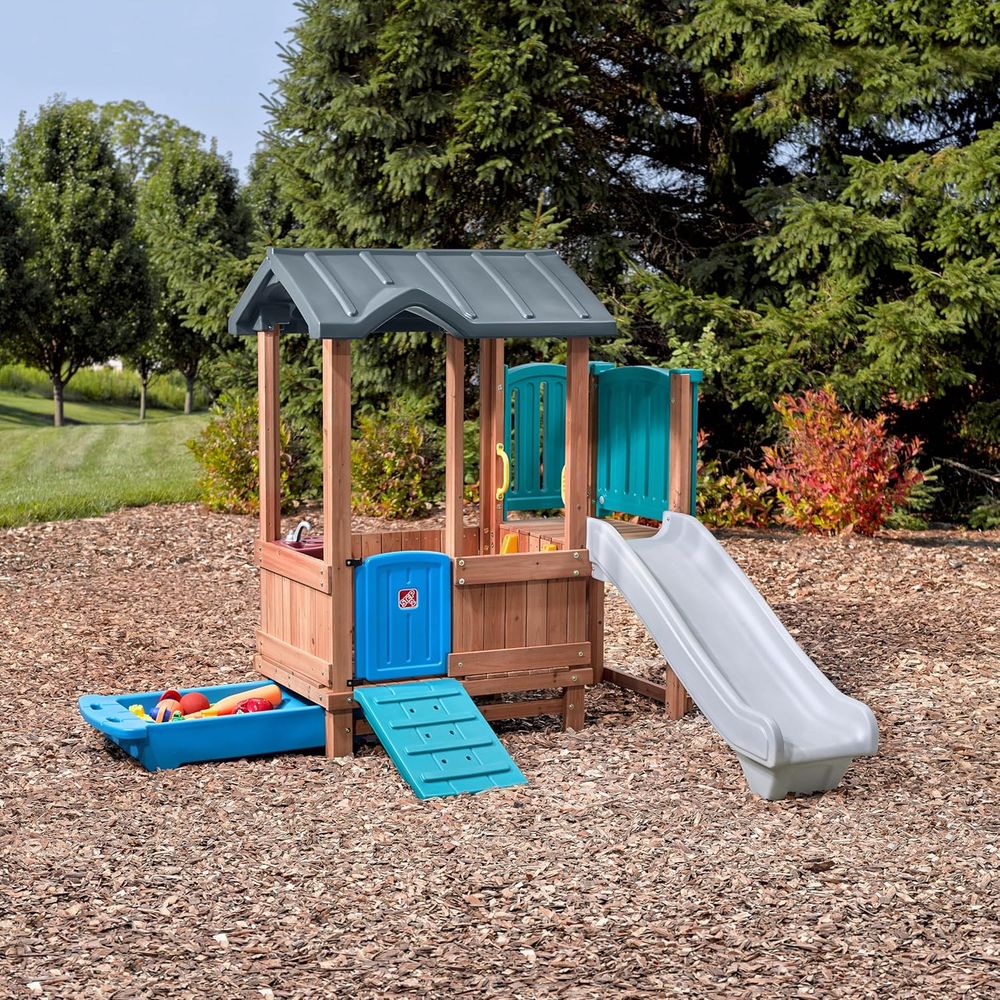 Step2 Woodland Adventure Playh - Kids Outdoor Swing And Slide 리뷰 및 가격
