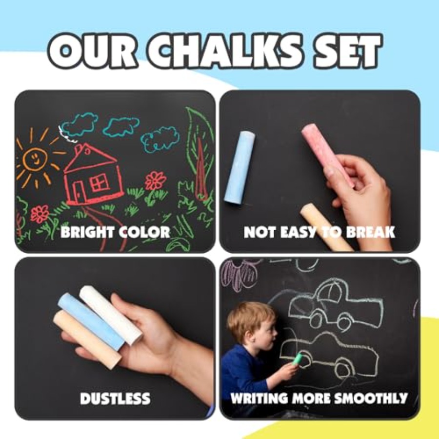 180PCS Sidewalk Chalks Set in  - Chalk Outdoor Jumbo 리뷰 및 가격