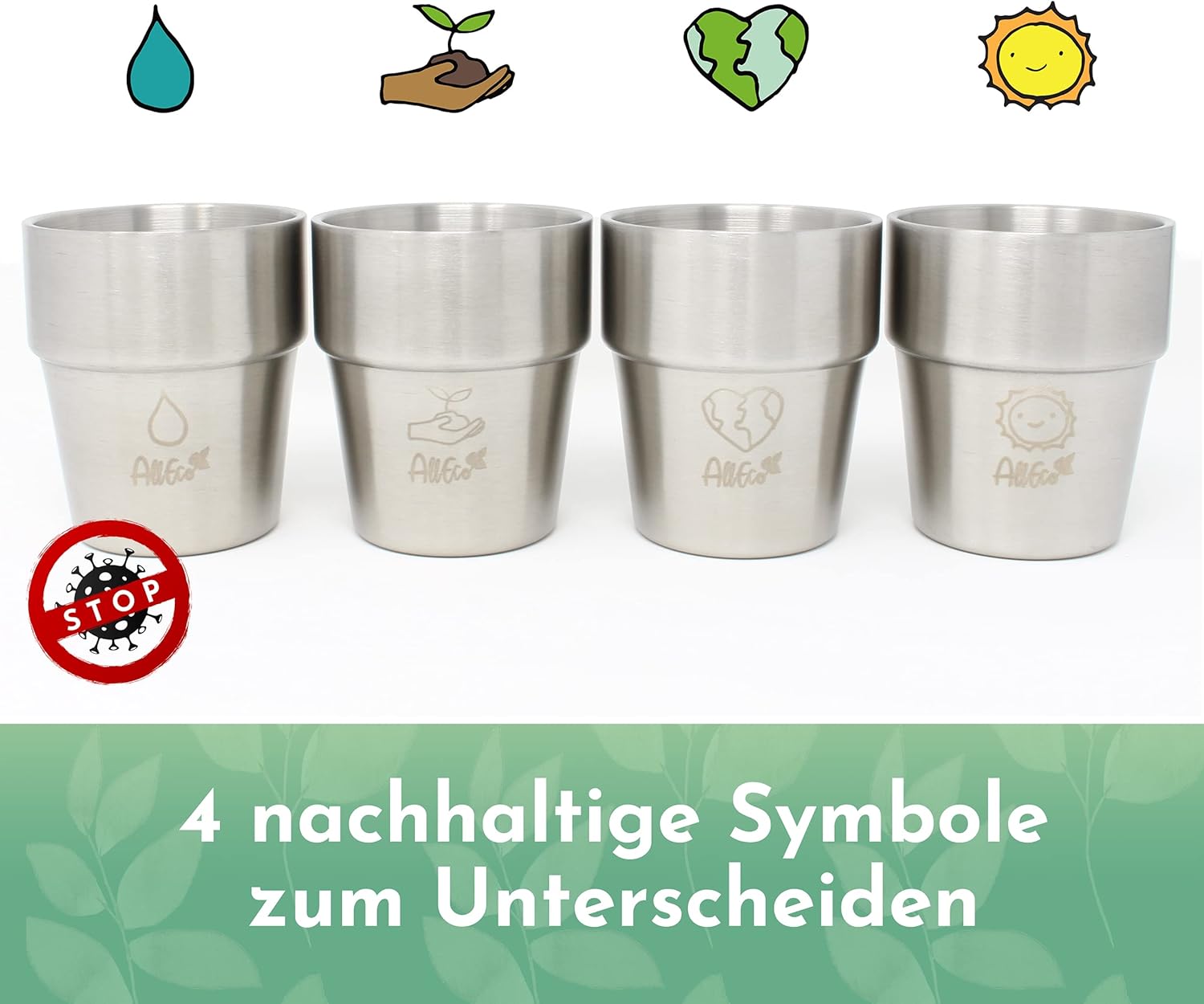 4 sets of 300ml sustainable re - Outdoor Kid Friendly 리뷰 및 가격