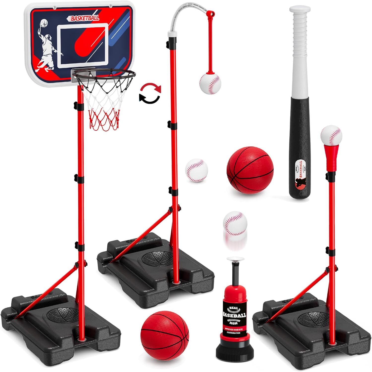 4-in-1 Kids Basketball Hoop &  - Kids Outdoor Ball 리뷰 및 가격