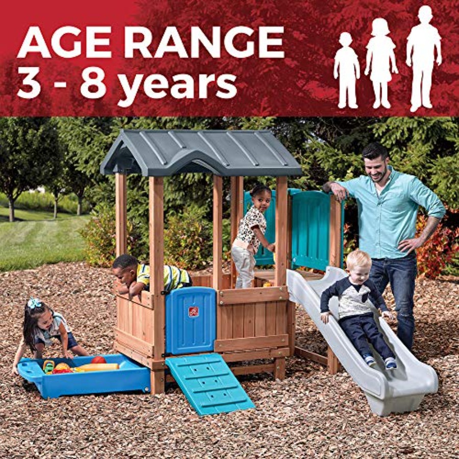 Woodland Adventure Playhouse & - Kids Outdoor Swing And Slide 리뷰 및 가격