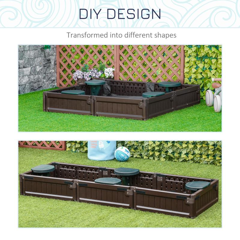 Kids Outdoor Sandbox with Cove - Kids Outdoor Sandbox 리뷰 및 가격