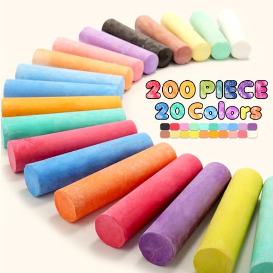200PCS Washable Sidewalk Chalk - Chalk Outdoor Jumbo 리뷰 및 가격