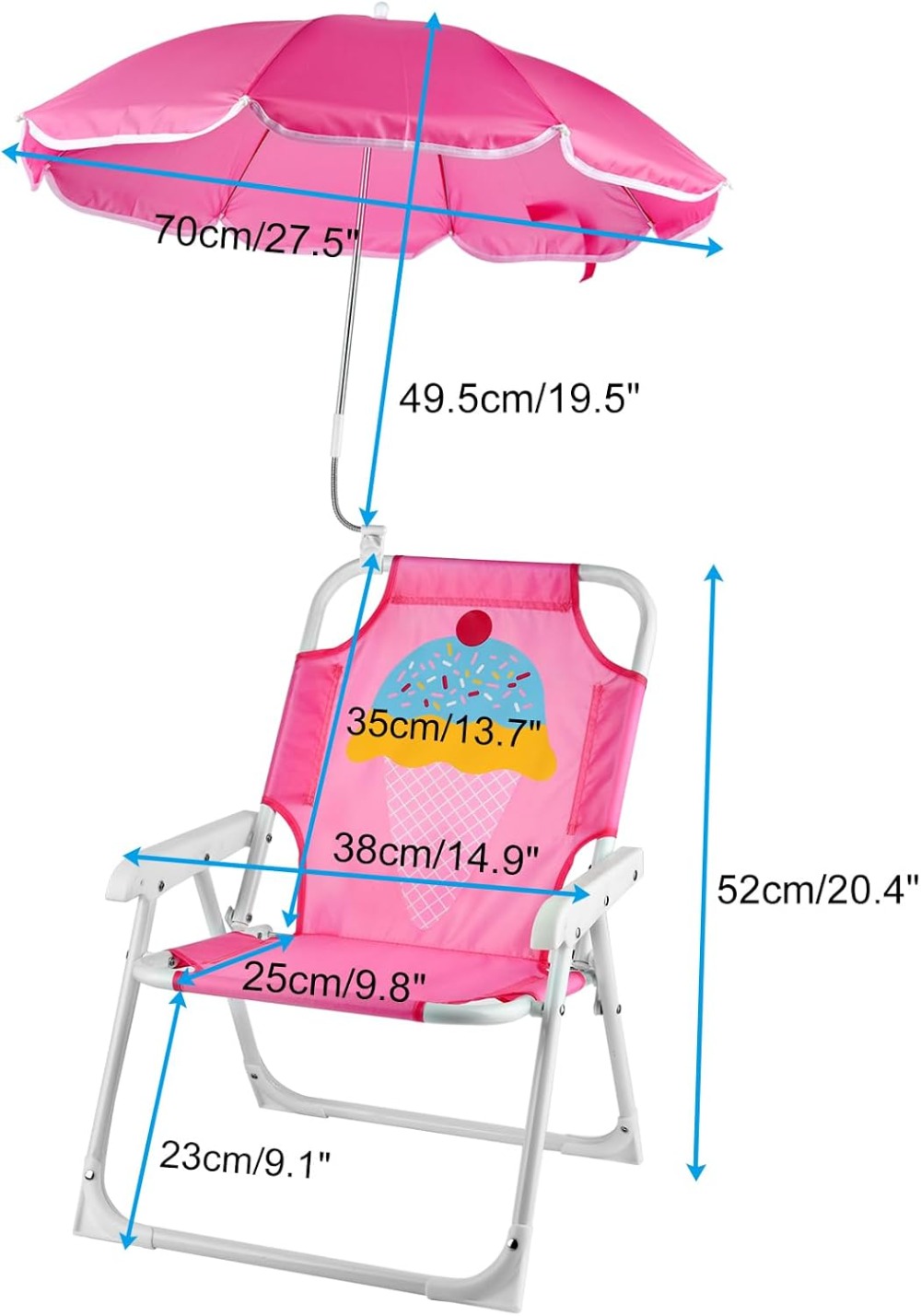 Kids Beach Chair with Umbrella - Kids Outdoor Lawn Chair 리뷰 및 가격