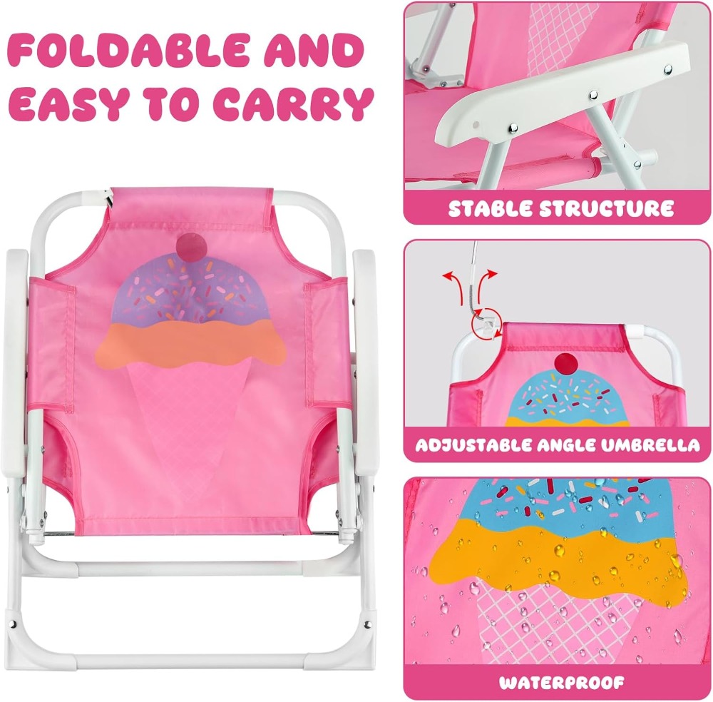 Kids Beach Chair with Umbrella - Kids Outdoor Lawn Chair 리뷰 및 가격