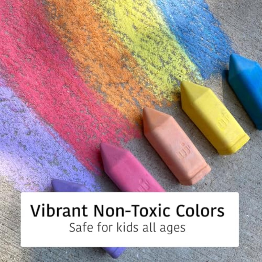 Non-Toxic Sidewalk Chalk for T - Chalk Outdoor Jumbo 리뷰 및 가격