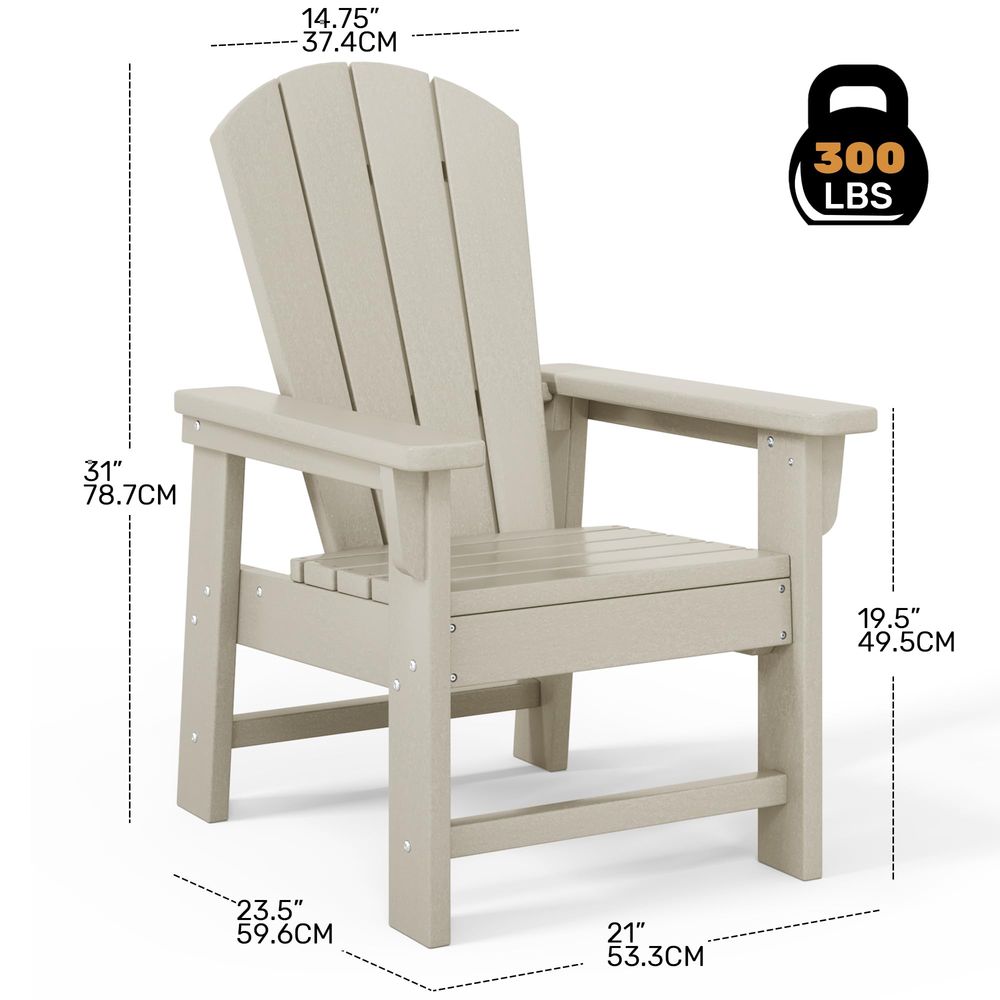 Kids Adirondack Chair Set of 4 - Kids Outdoor Lawn Chair 리뷰 및 가격