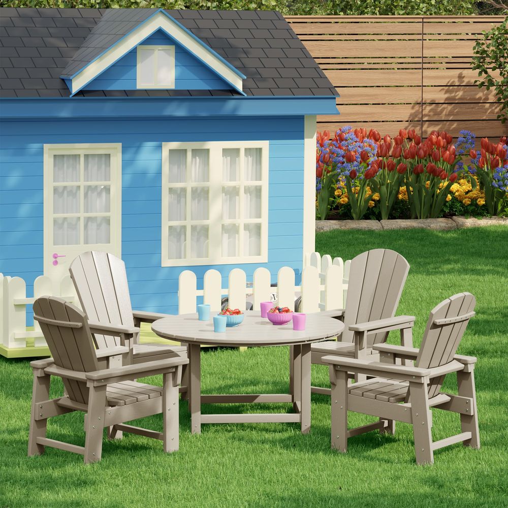 Kids Adirondack Chair Set of 4 - Kids Outdoor Lawn Chair 리뷰 및 가격