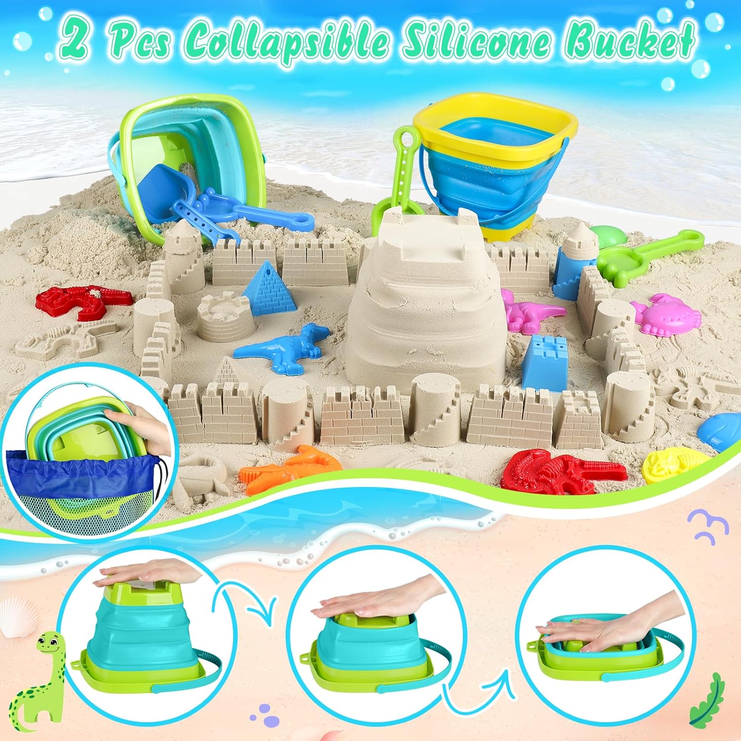 Beach Sand Toys Sandbox Toys w - Kids Outdoor Dump Truck 리뷰 및 가격