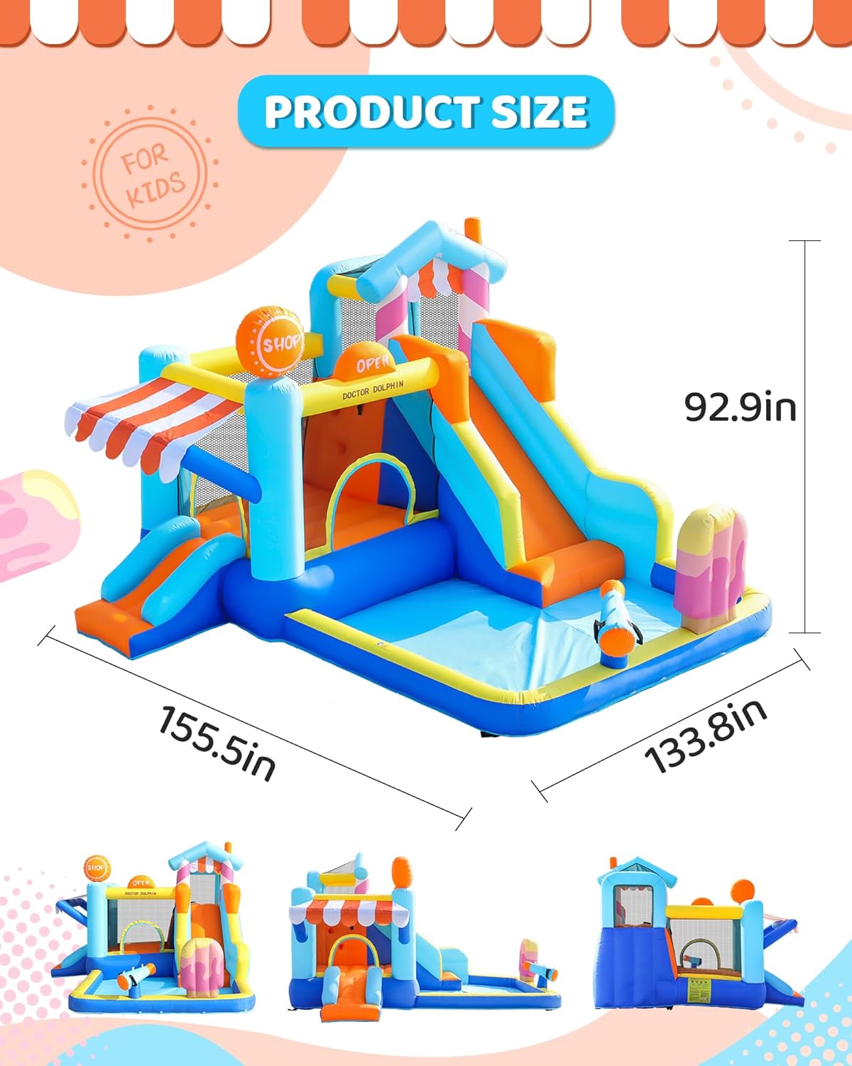 Kids Inflatable Bounce House w - Kids Outdoor Ball 리뷰 및 가격