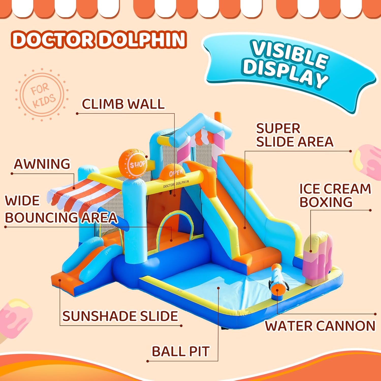 Kids Inflatable Bounce House w - Kids Outdoor Ball 리뷰 및 가격
