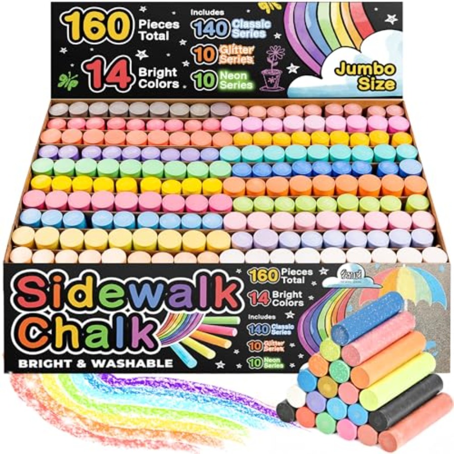 160 PCS Sidewalk Chalk for - 1 - Chalk Outdoor Jumbo 리뷰 및 가격