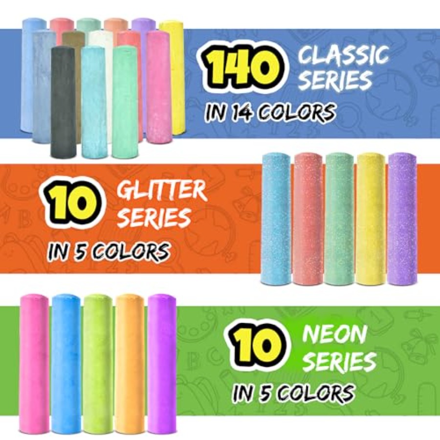 160 PCS Sidewalk Chalk for - 1 - Chalk Outdoor Jumbo 리뷰 및 가격