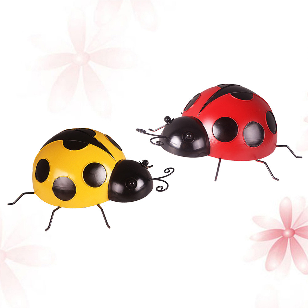 2Pcs Iron Ladybug Wall Decor H - Kids Outdoor Fence 리뷰 및 가격