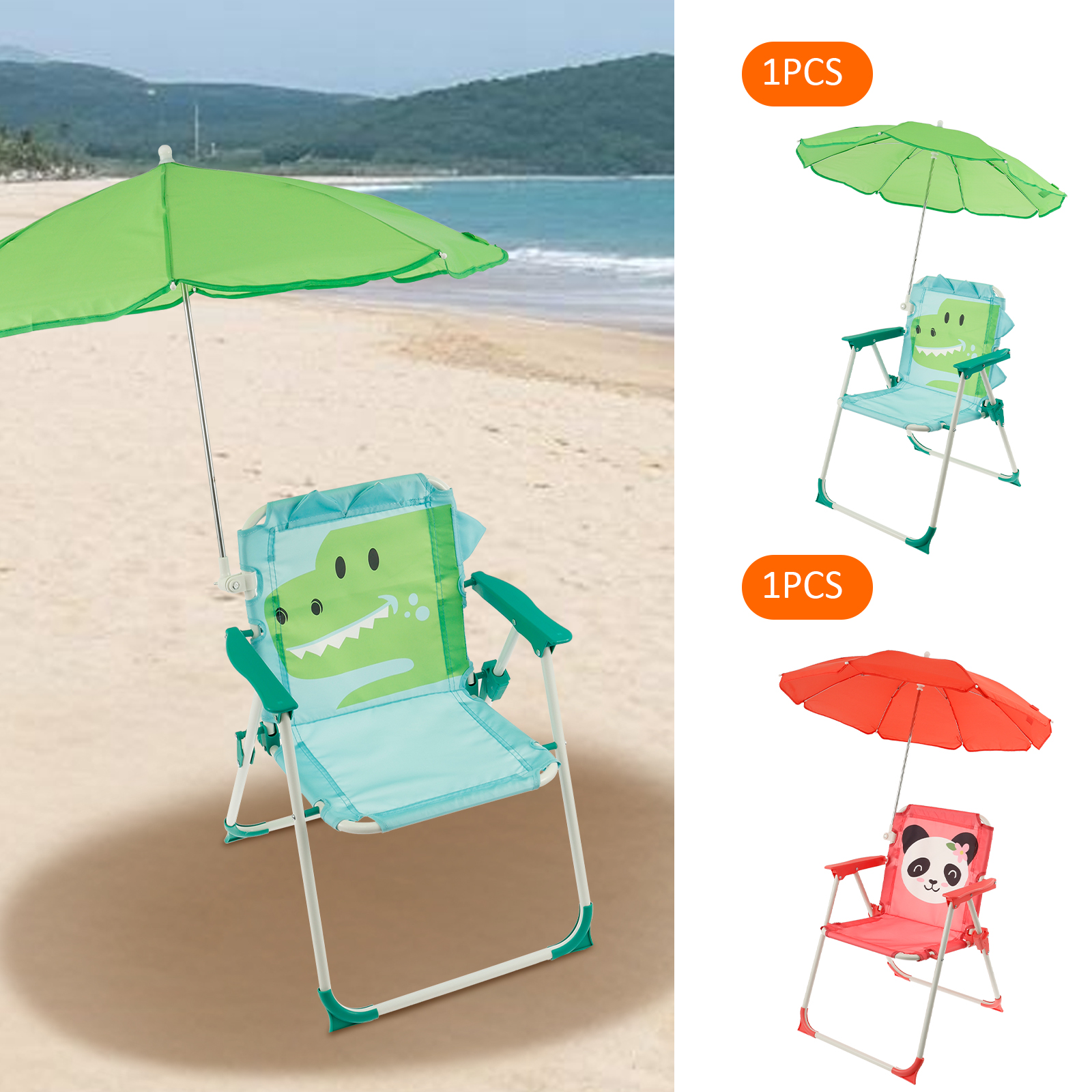 Kids Folding Beach Chair With  - Kids Outdoor Lounger Chair 리뷰 및 가격