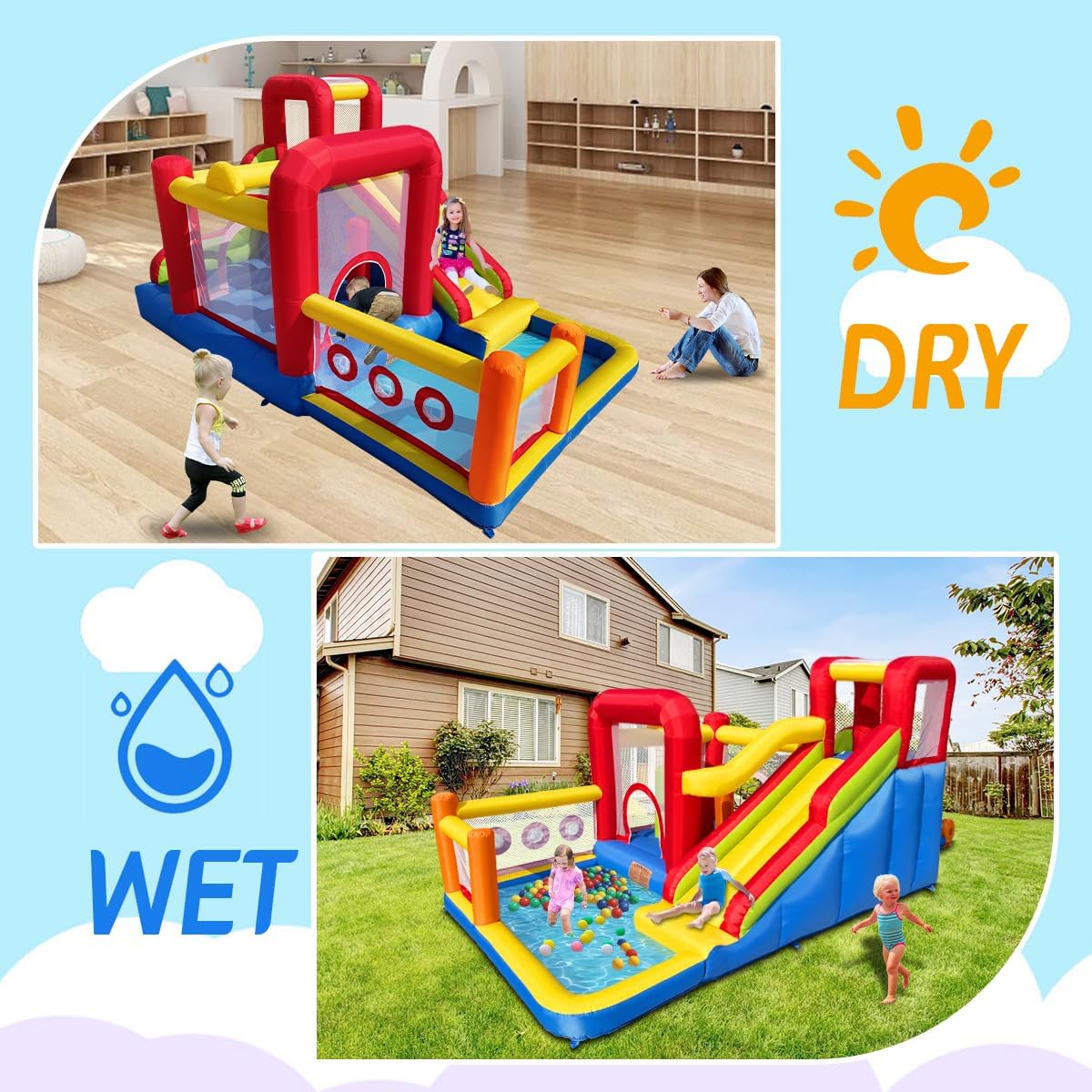Inflatable Bounce Castle for K - Kids Outdoor Ball 리뷰 및 가격