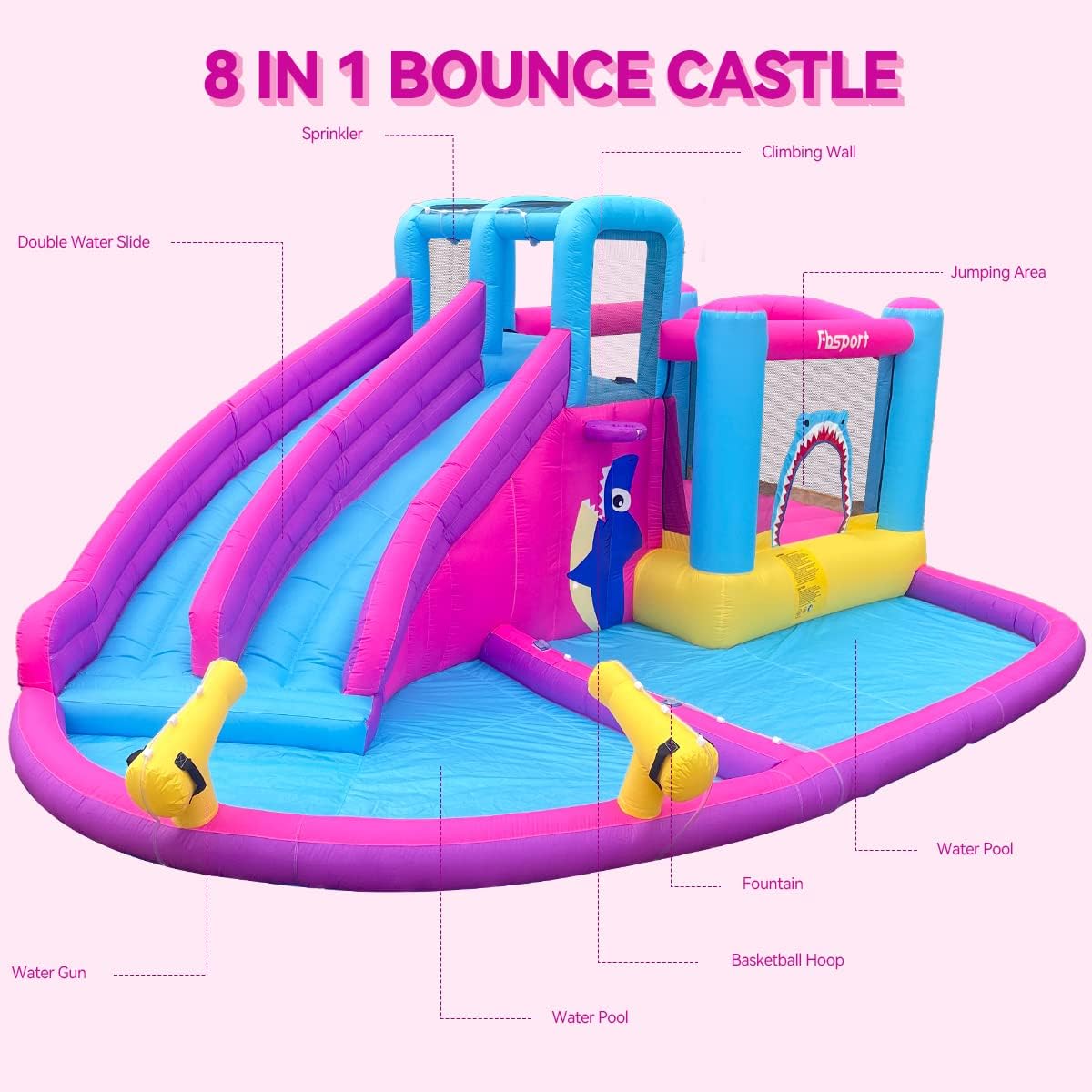 Twin Water Slides Inflatable B - Kids Outdoor Ball 리뷰 및 가격