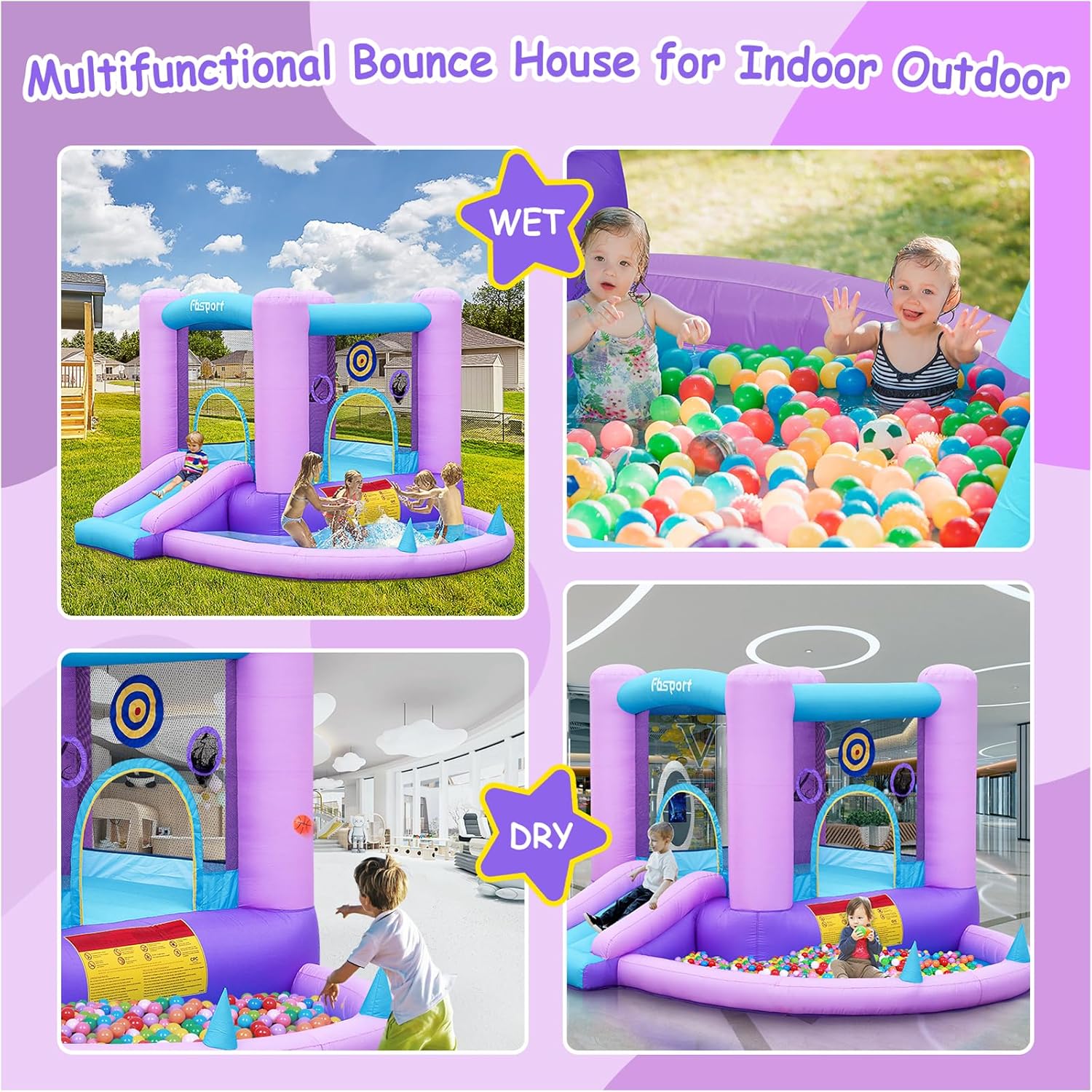 Inflatable Bounce House for Ki - Kids Outdoor Ball 리뷰 및 가격
