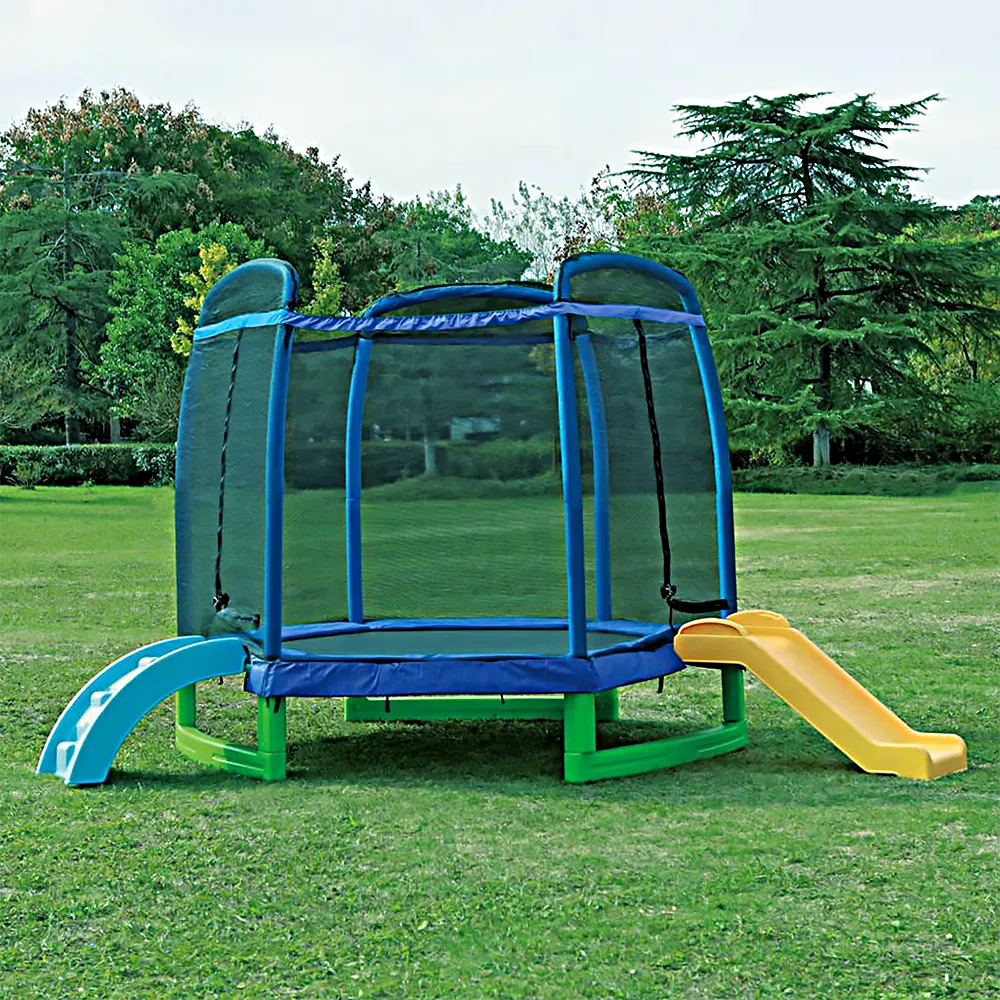 7ft PVC Outdoor Trampoline Int - Kids Outdoor Swing And Slide 리뷰 및 가격