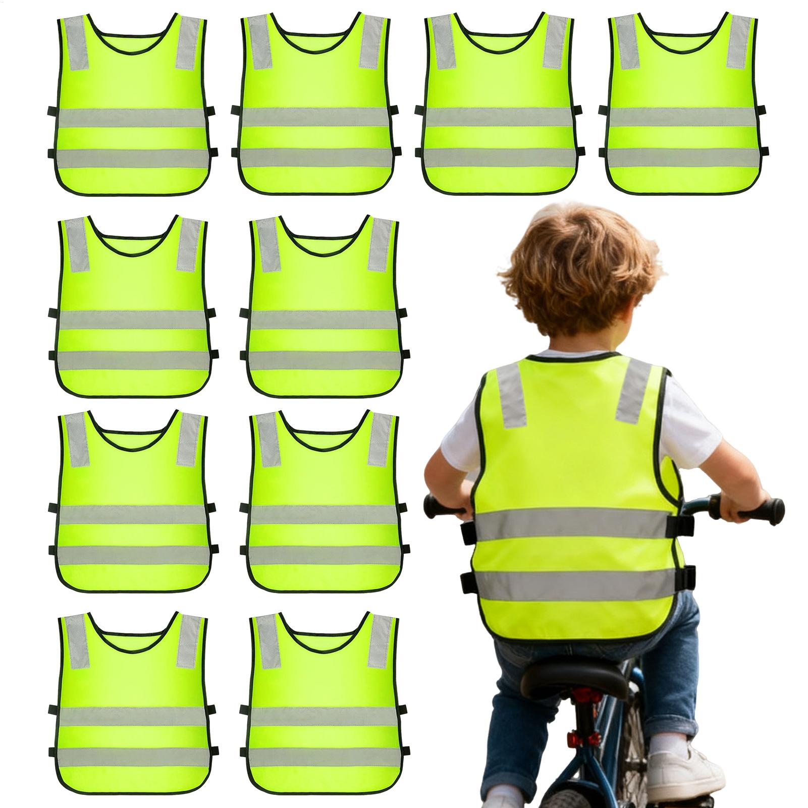 Kids Reflective Vest 10 Pieces - Kids Outdoor Vest 리뷰 및 가격