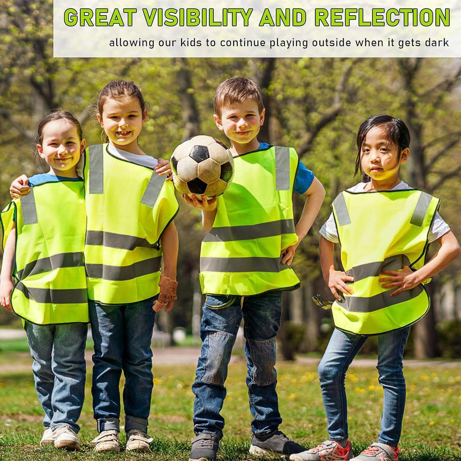 Kids Reflective Vest 10 Pieces - Kids Outdoor Vest 리뷰 및 가격