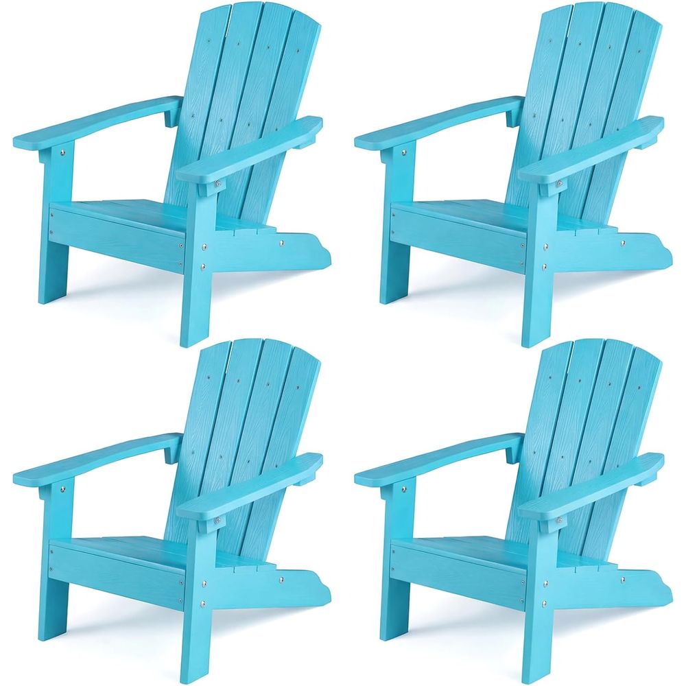 Set of 4 Kids Plastic Lawn Cha - Kids Outdoor Lawn Chair 리뷰 및 가격