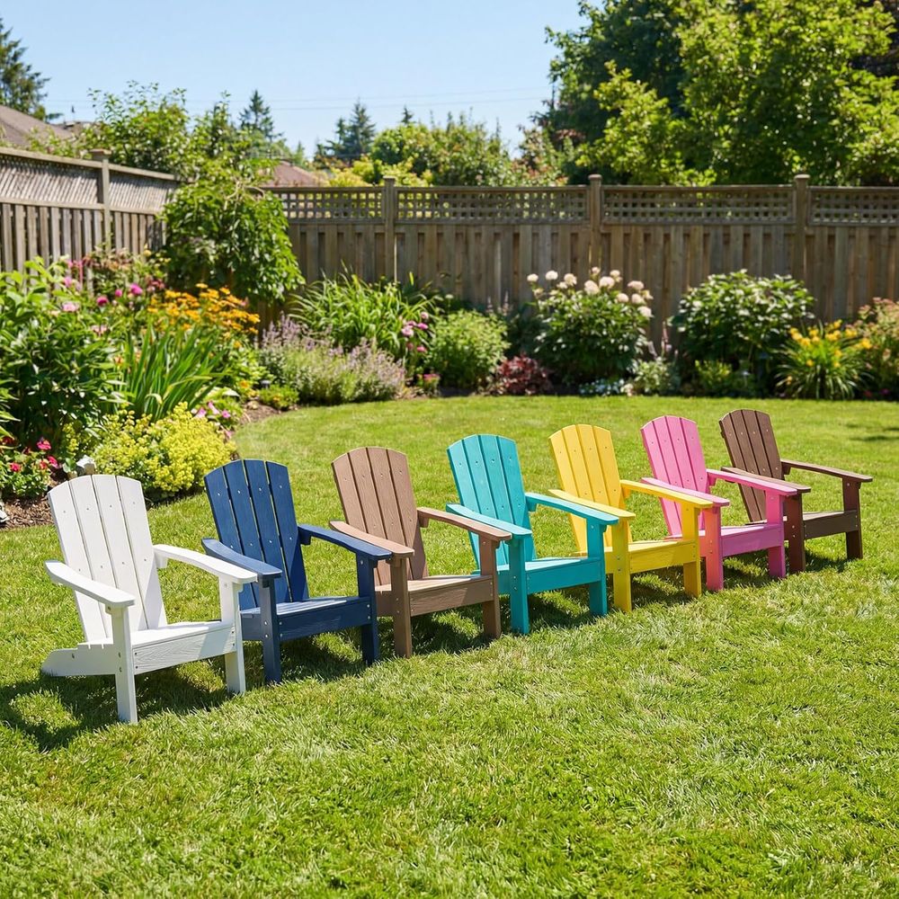 Set of 4 Kids Plastic Lawn Cha - Kids Outdoor Lawn Chair 리뷰 및 가격